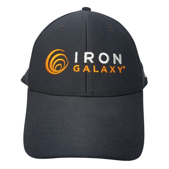 Iron Galaxy Fitted Baseball Cap Black XL Lightweight Embroidered Under Armour - Picture 1 of 9